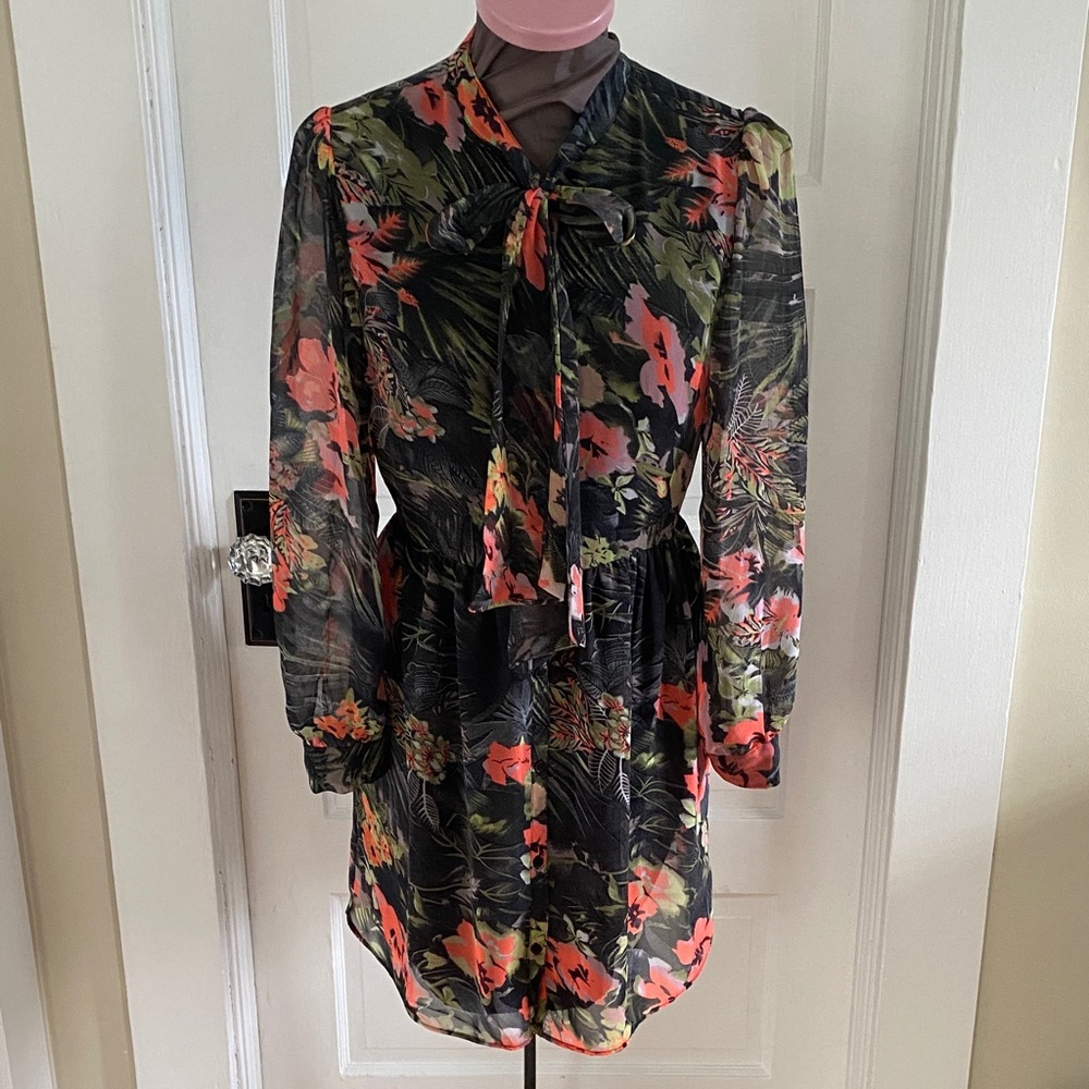 W118 by Walter Baker Long Sleeve Floral Dress 4